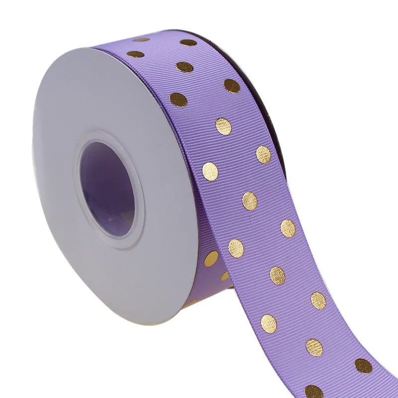 Good Selling Satin Grosgrain Gold Ribbons Printed Ribbon Custom Logo