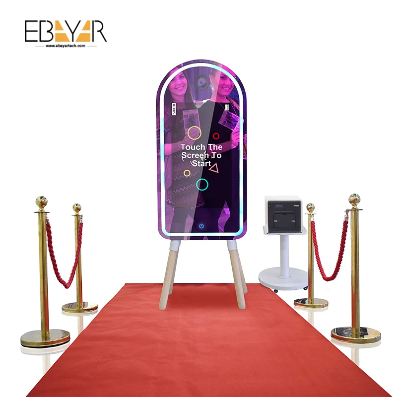  Свадебные photo booth селфи волшебное зеркало LED свет фото