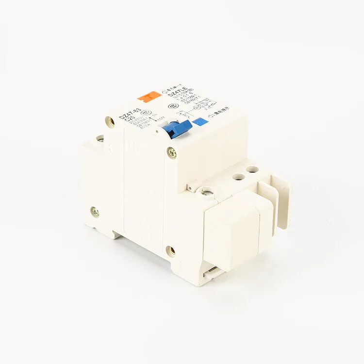
New arrives dz47le-63 1p+N 2p+N 3p+N mcb rccb rcbo mccb general electric residual current protection circuit breakers 