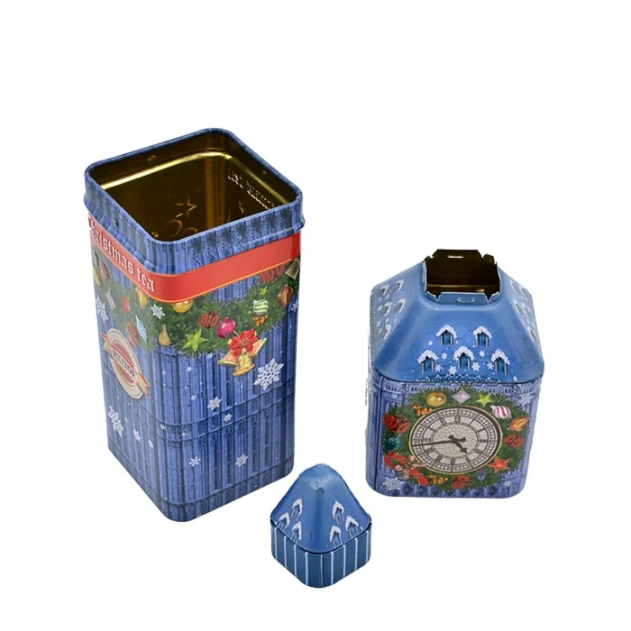 
2020 Wholesaler Classic Design Customized Large Sized Tin Box Metal Tin Cans for Christmas Decorations 