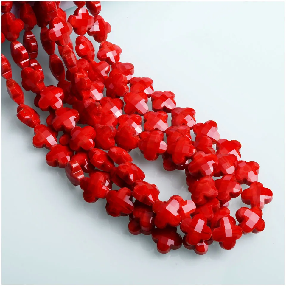 
Alibaba China Online Shopping 16mm Crystal Clover Shape Beads DIY Accessories Women Bracelet Bead 