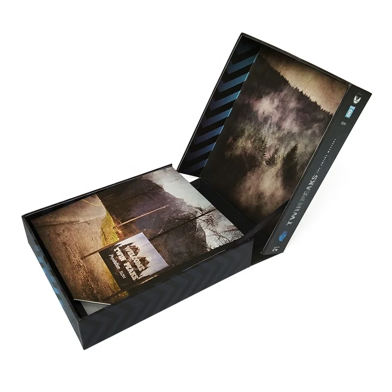 High quality custom logo oem accept luxury photo album box set cd gift packaging