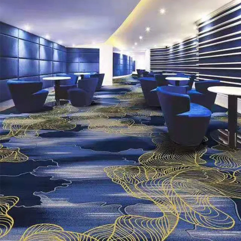 Loop Printed Fireproof Carpet Banquet Room Wedding Hall Theater Hotel Wall To Wall Luxury Modern Design 3D Carpet Rugs
