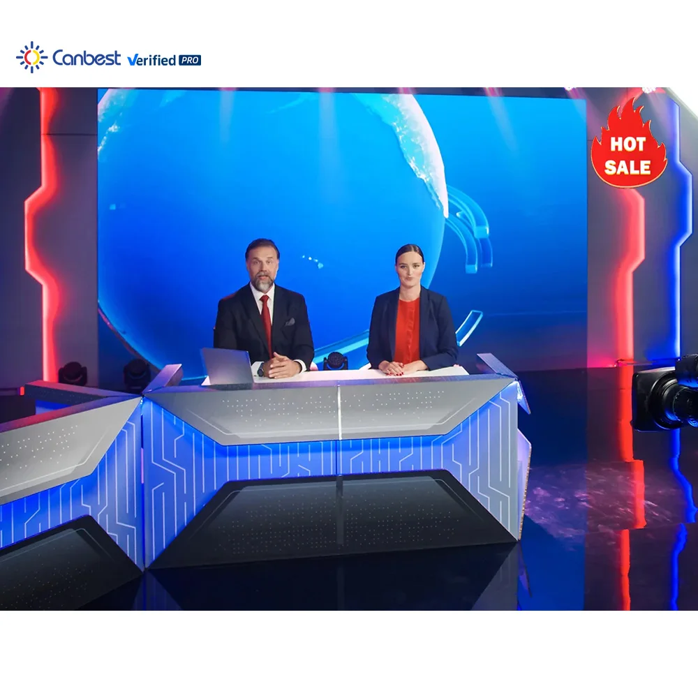 Indoor 4K Hd Led Display Screen For Tv Studio P0.9 P1.2 P1.5 P1.8 Control Room Led Video Wall