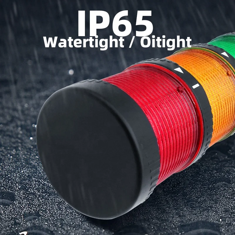 BENLEE LED Signal Tower Light 3 Layer Stack Security Alarm Indicator Lights CNC Machine Industrial Warning Light With Buzzer