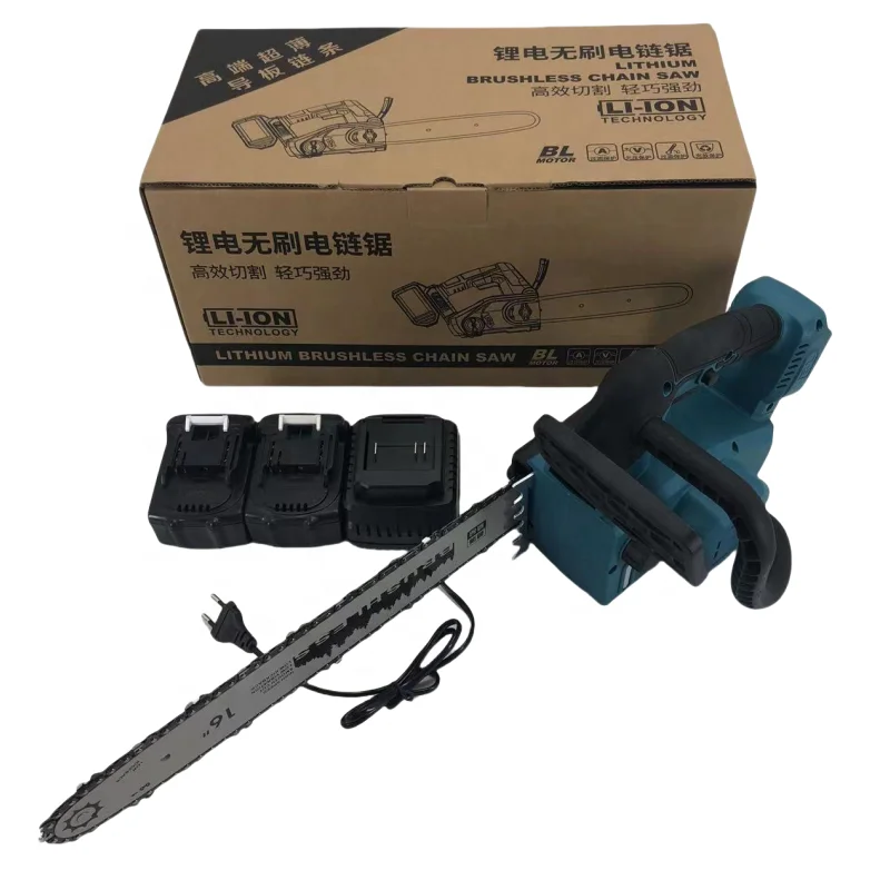 16 Inch Cordless Portable Steel Electric Chainsaw 2 Stroke Industrial Grade Hand Model OEM Supported Reach Wood Cutting