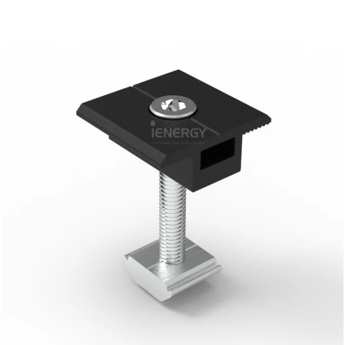 Заводская универсальная алюминиевая панель солнечного модуля IENERGY черная клемма