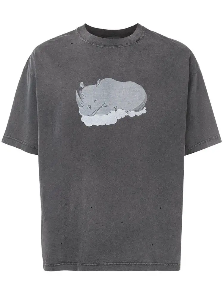 
Custom Printed Mock Neck Oversized Vintage Washed Plain Heavyweight T-shirts Men Cotton t shirts 