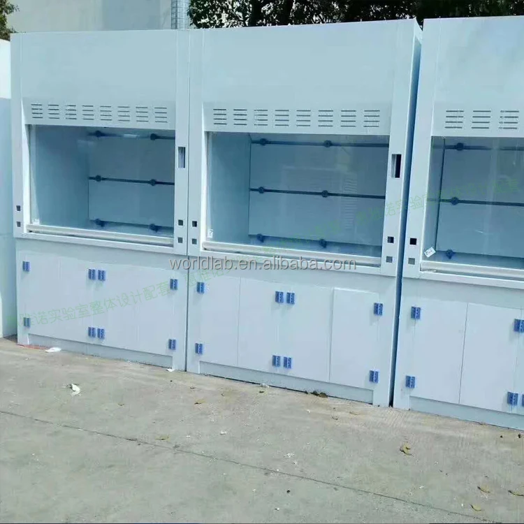 The manufacturer supplies PP Fume hood, self purification chemical safety exhaust cabinet, standing vertical exhaust hood