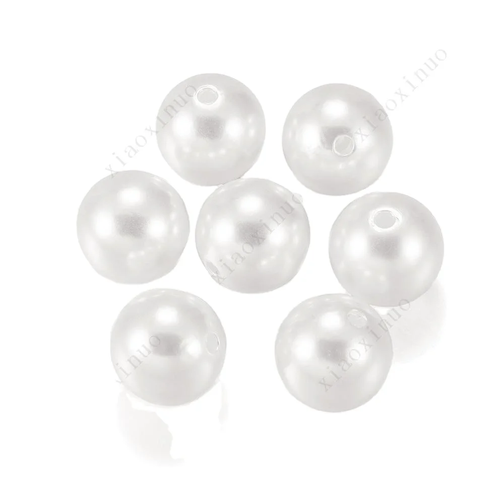 2024 new products Pearl water mill circular straight hole loose bead DIY hand string bead material clothing accessories