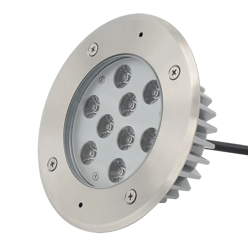 9W 12V утопленный светодио дный подземный светильник Открытый IP67 водонепроницаемый