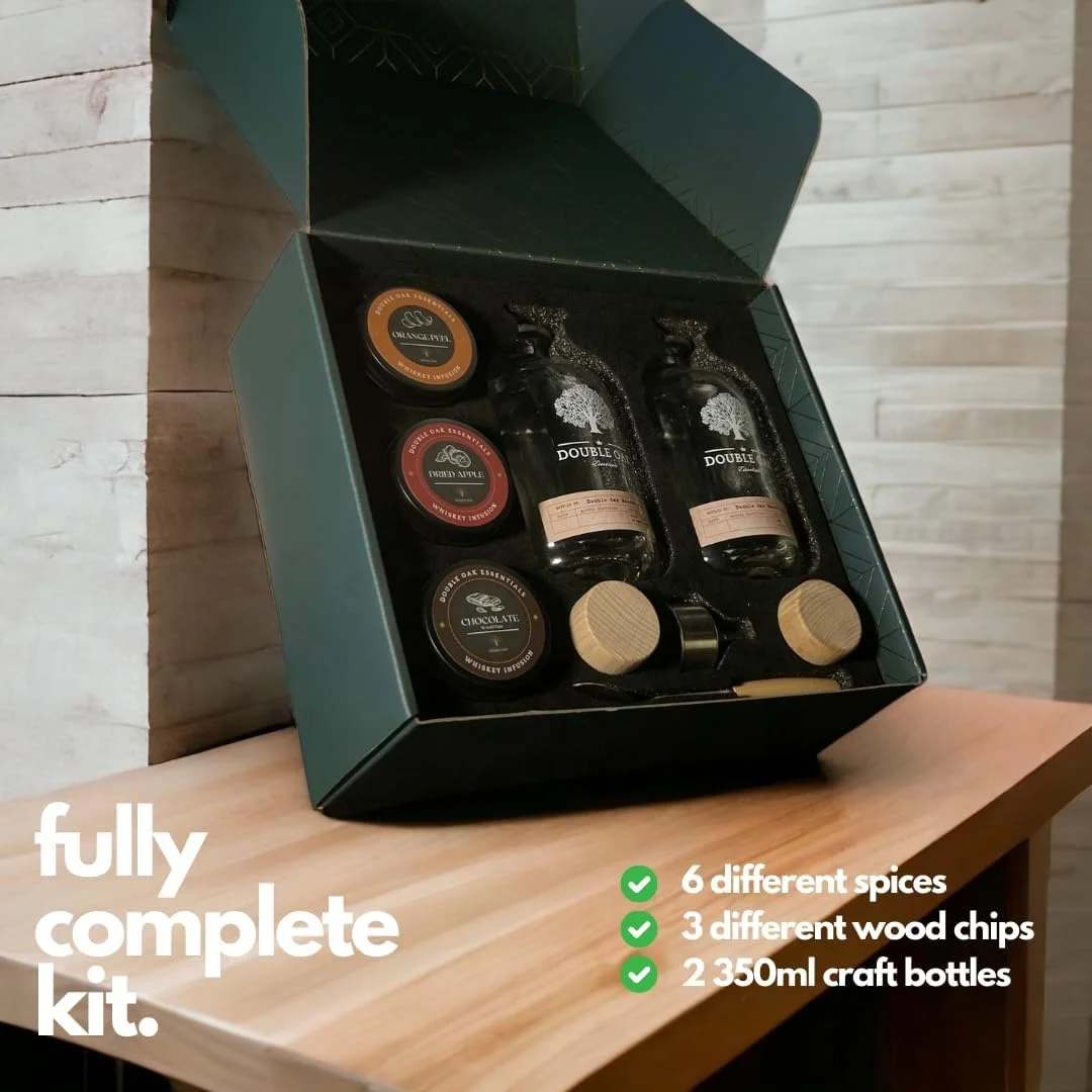 DIY  Cocktail Whiskey gin Making Alcohol Infusion Kit 6 Different Spices to Infuse metal tin cans man gift set