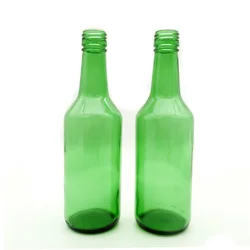 Empty Green Liquor Soda Beverage Glass Bottles Korean Soju Bottle Wholesale