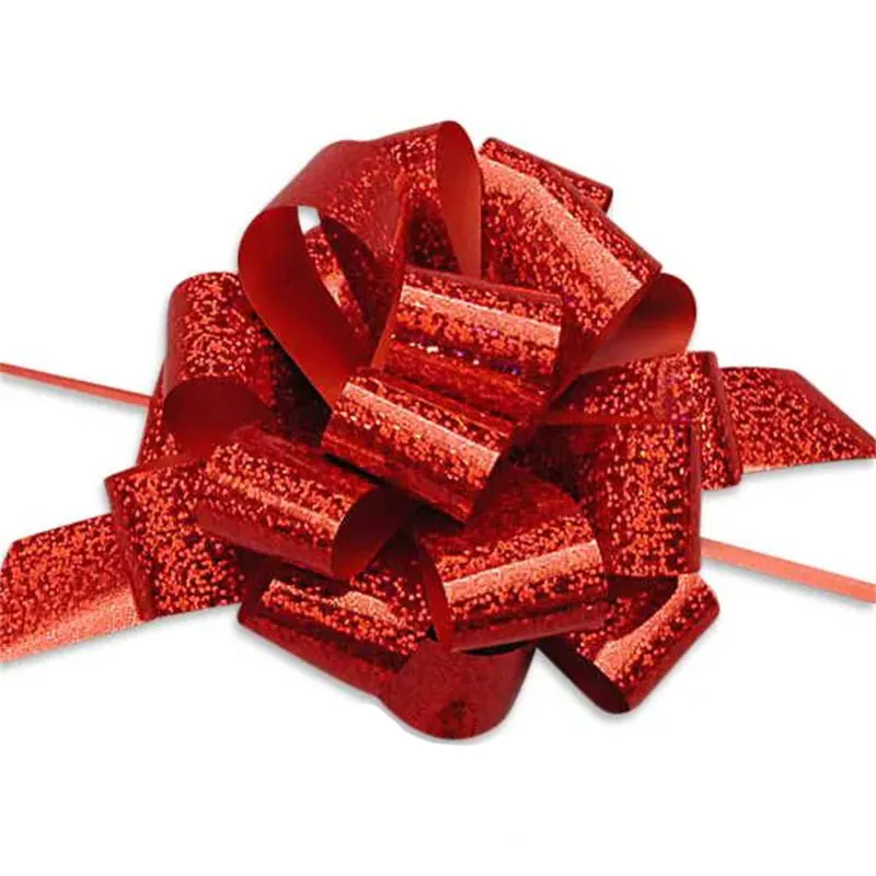 5Inch Elegant Gift Wrap Pull Bow Plastic Ribbon PP Pull Bow Perfect for Any Occasion Birthday Wedding Holiday