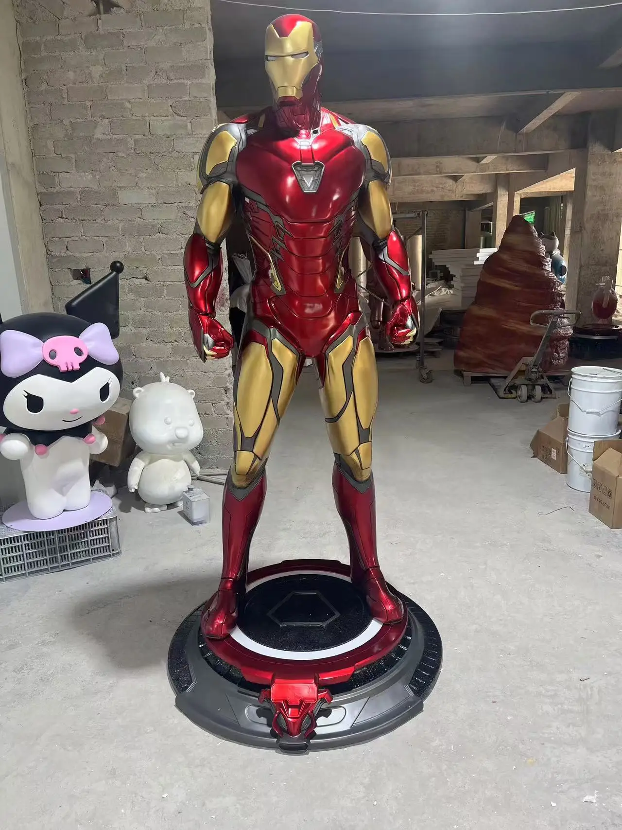 Фигурка Marvel в натуральную величину статуэтка из смолы MK85 статуи Железного человека 1/1 Hero скульптура для украшения