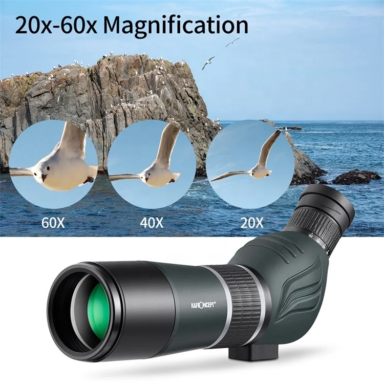 K&F Concept spotting scope 20-60x60 monocular spotting scope bak4 night vision with zoom