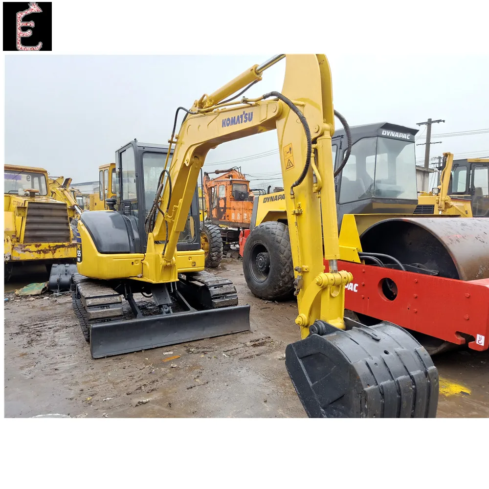 Japan made used Komatsu PC55MR-2 mini excavator used pc55/pc01/pc15 crawler excavator wholesale with spare parts