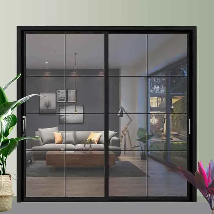 hot sale aluminum sectional design glass door garage  Interior Aluminium Sliding Glass Doors French Doors
