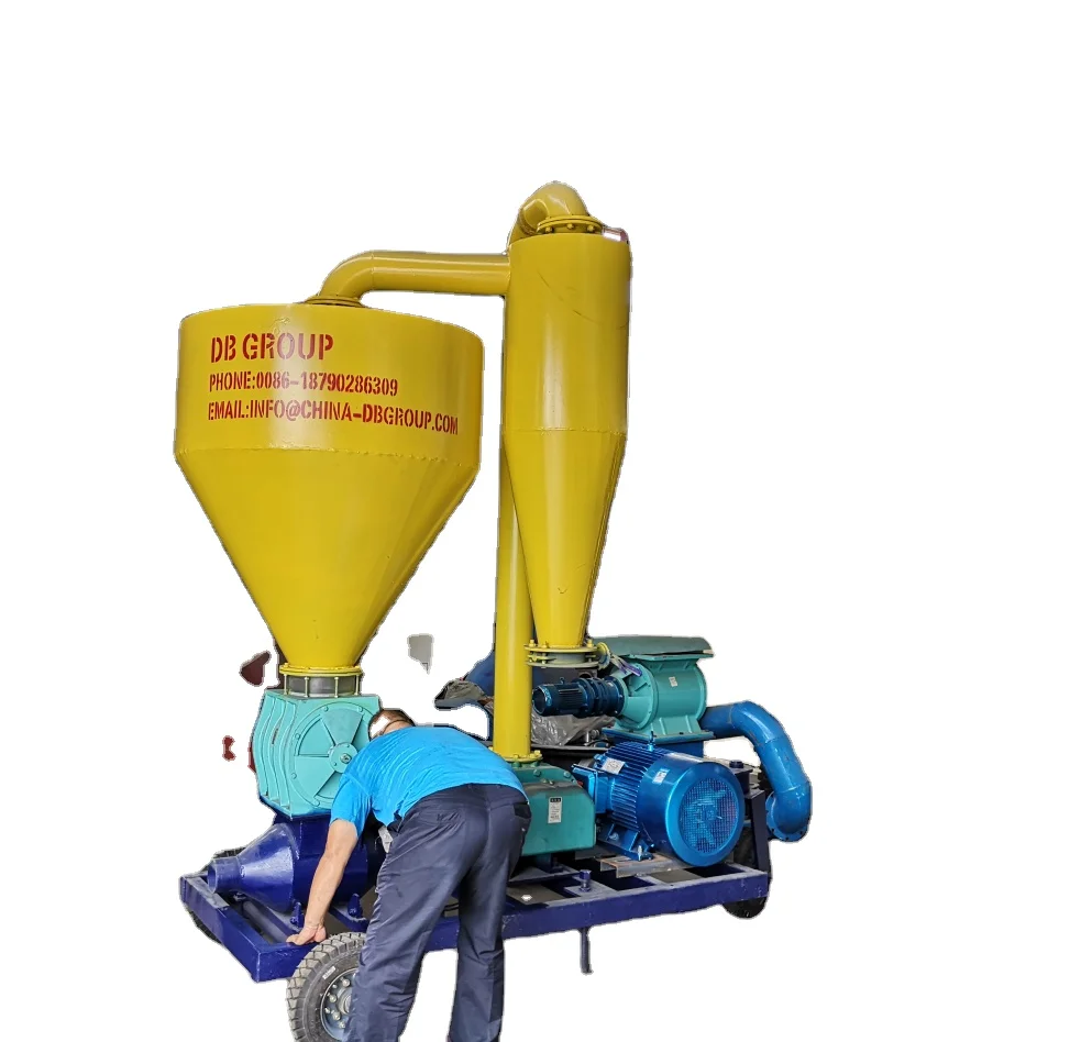 Industrial pneumatic grain conveyor /vacuum conveyor to convey grain from truck to workshop