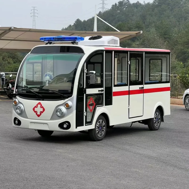 Mini Emergency Ambulance 72V Electric Ambulance Car for Transpoting Patient Off Road Street Legal