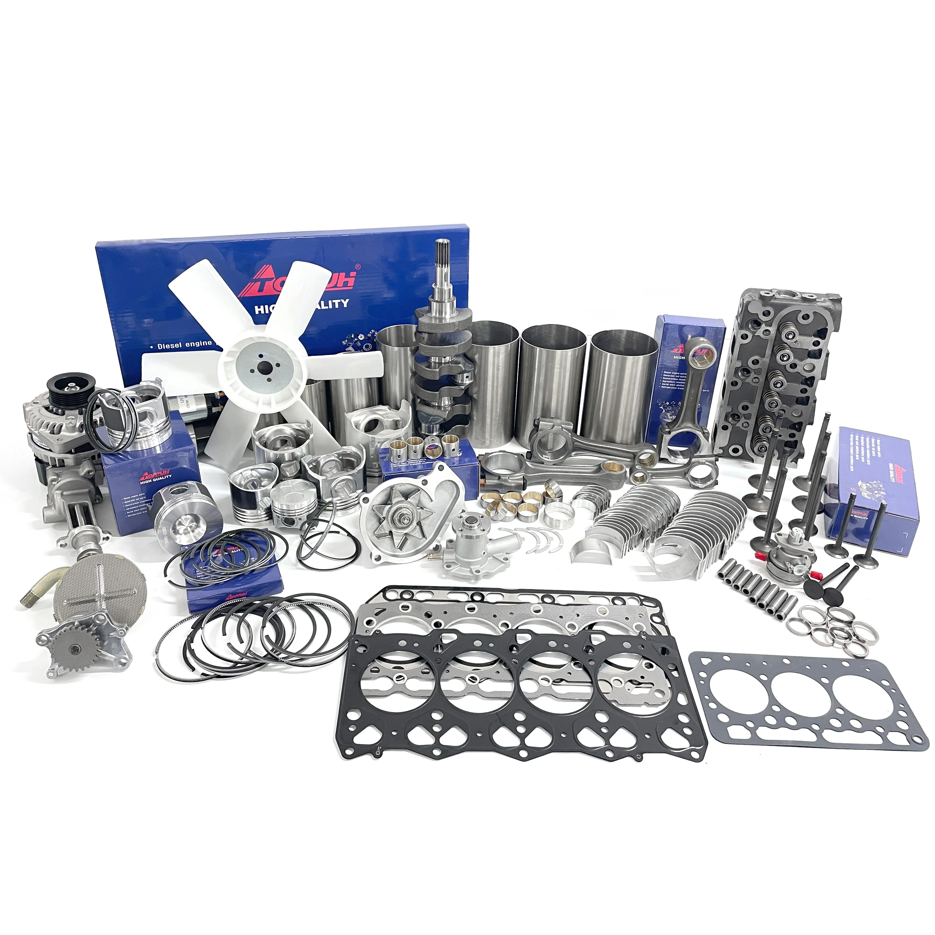 Machinery Engines Diesel Spare Parts for Kubota Z400 Z402 Z430 Z482 Z483 Z500 Z600 Z602 Z650 Z750 Z751 Z851 2 Cylinder Engine