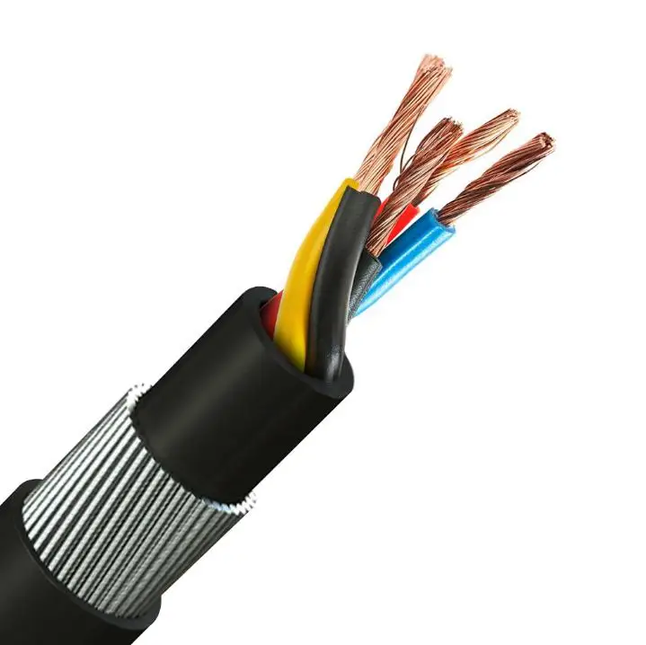 Armoured cable is available with a Copper (Cu) or Aluminium (Al) conductor and with a Polyvinyl Chloride (PVC) or Low Smoke Zero