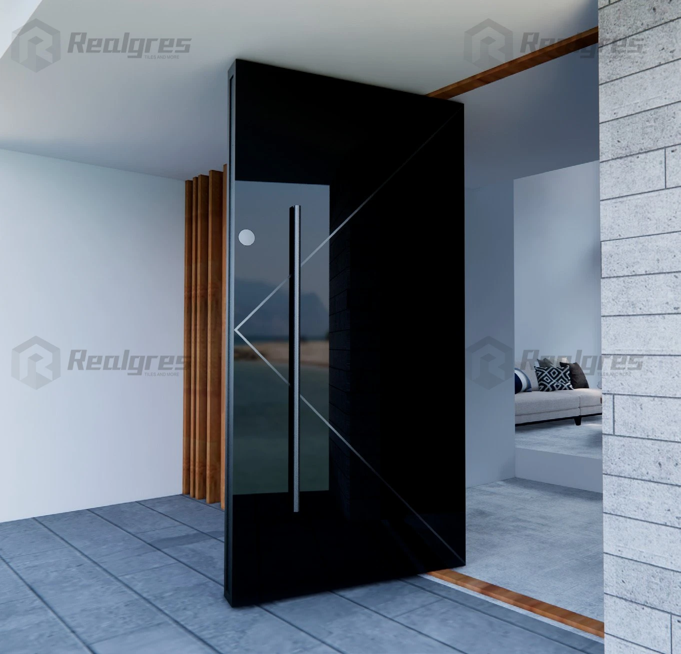 Realgres Designs Entrance Pivot Door-unlocked Stainless Steel Main Sliding System Wooden Exterior Double Doors for Sale