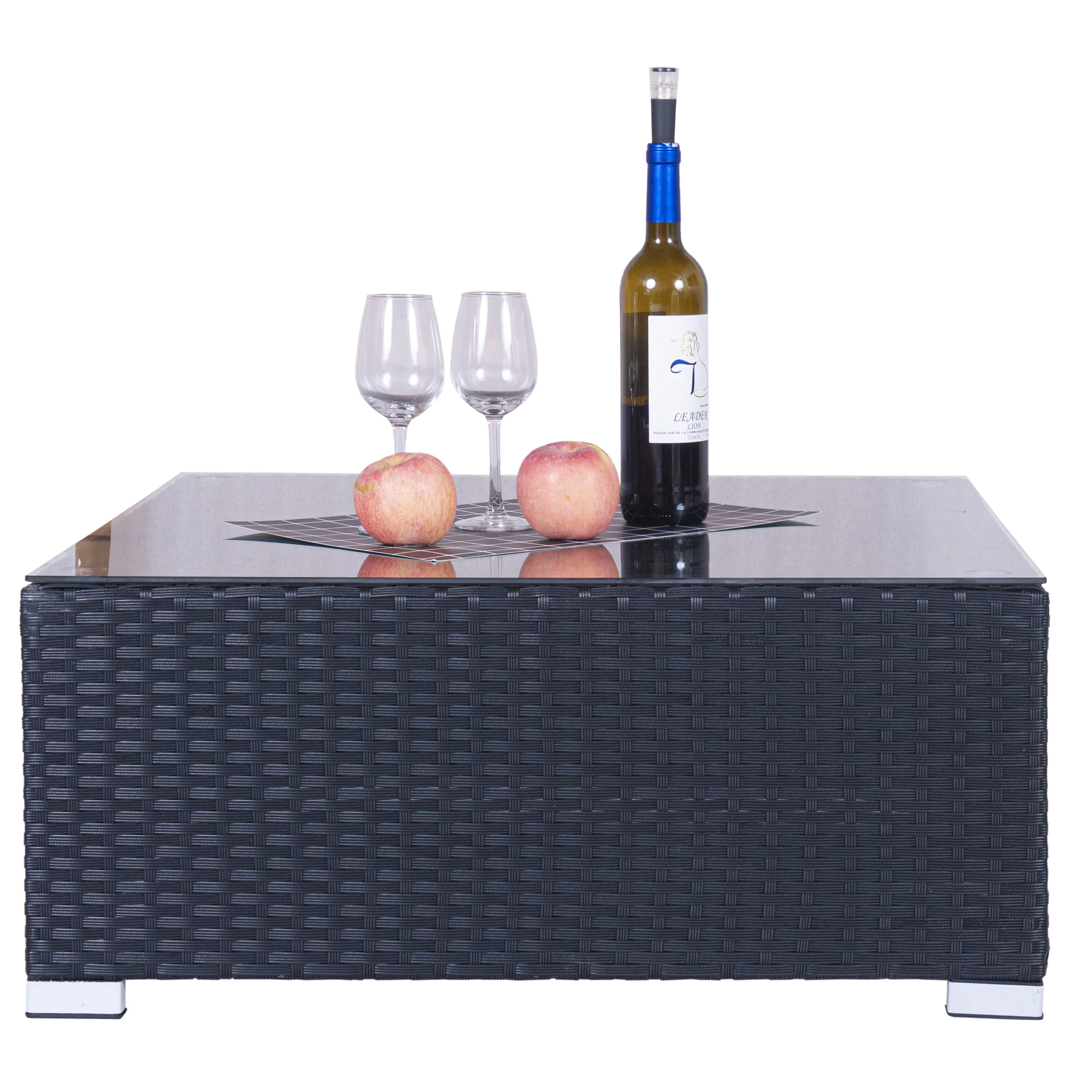 L-образный диван, мебель из ротанга для любой погоды, Модный Набор садовых диванов, садовая мебель из ротанга