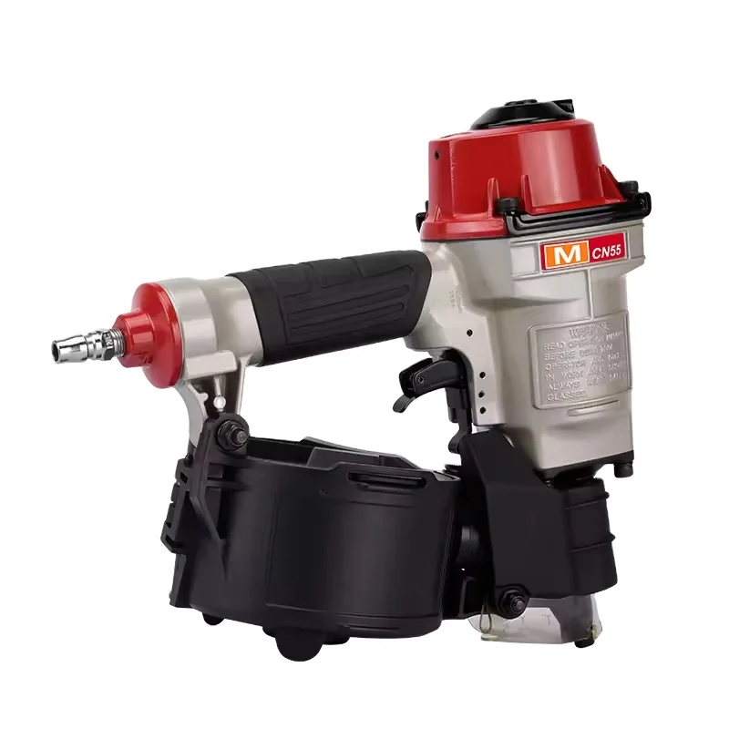 RONGPENG MCN55 High Quality Powerful Pneumatic Coil Siding Roofing Nailer Air Nail Guns Pallets Roofing Coils Essential
