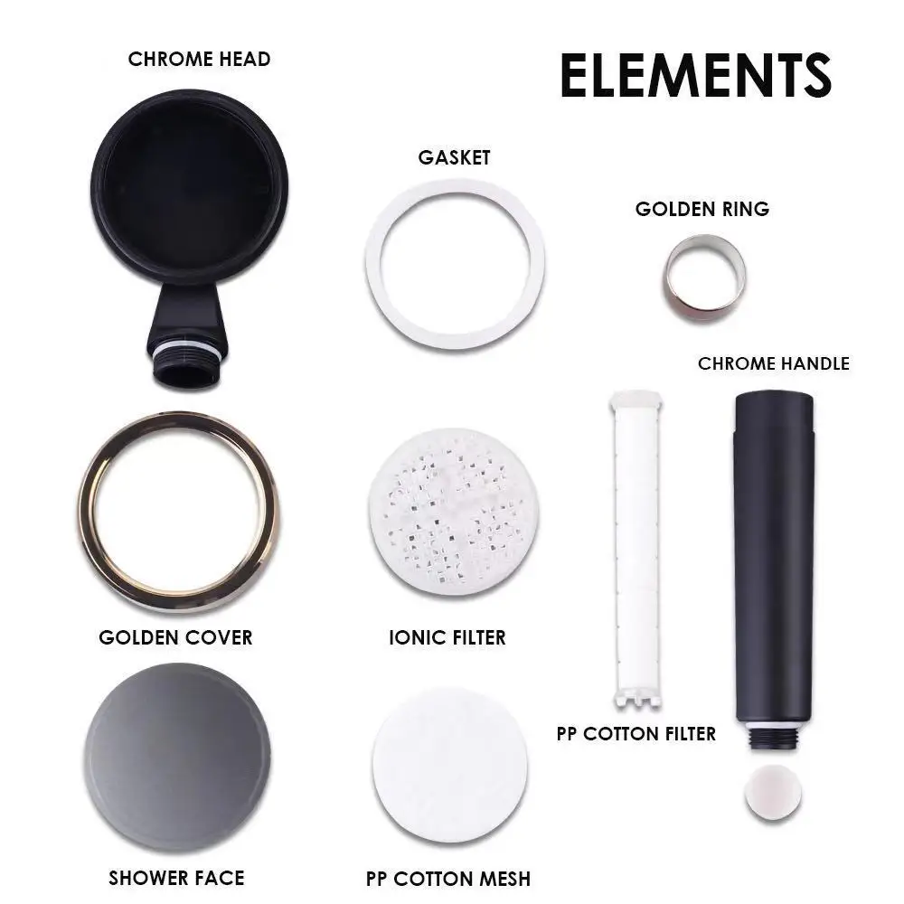 Wholesale VC Dechlorination Filter Hand-held Shower Water Saving Aroma Shower Head