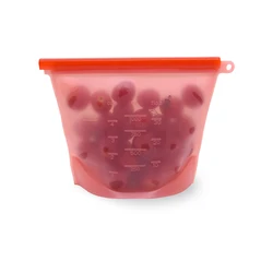 Wholesale price fresh melons fruits vegetables breast milk sandwiches reusable sealed zipper silicone food storage bag