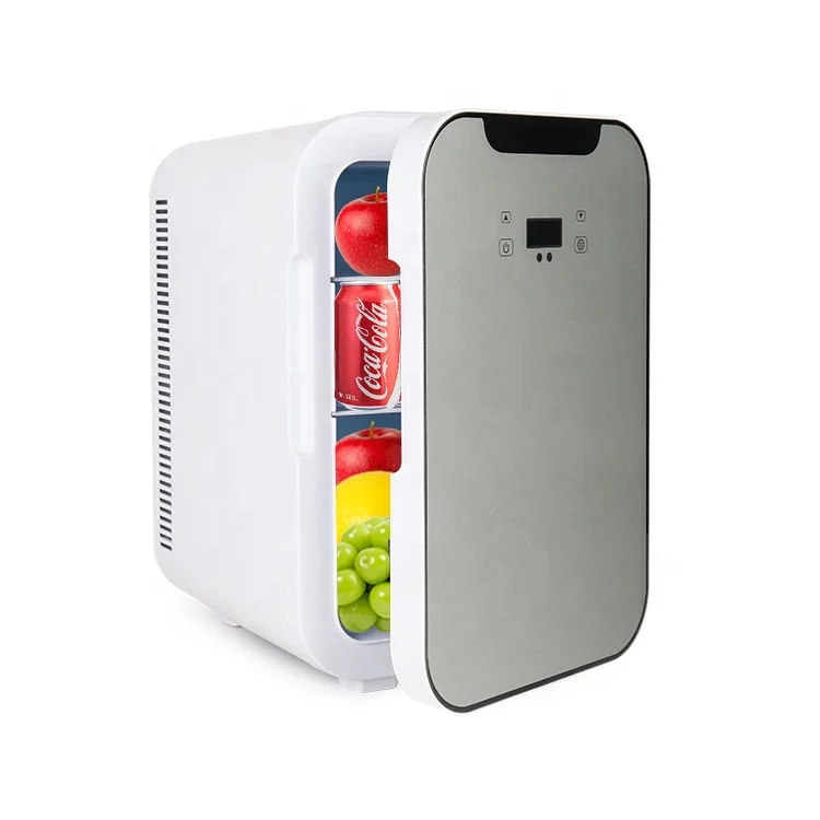 Compact Refrigerator Energy Star Single Door Mini Fridge with Freezer, 18L, silver