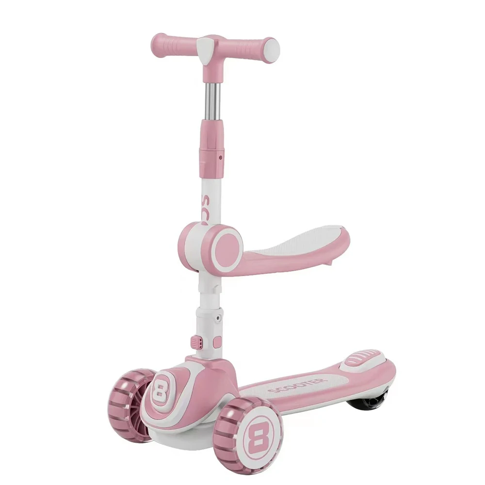 Multi Functional Kids Scooter Cool Baby Scooter 5 Years Old 3 Wheel Kick Scooter Child for Girls Images