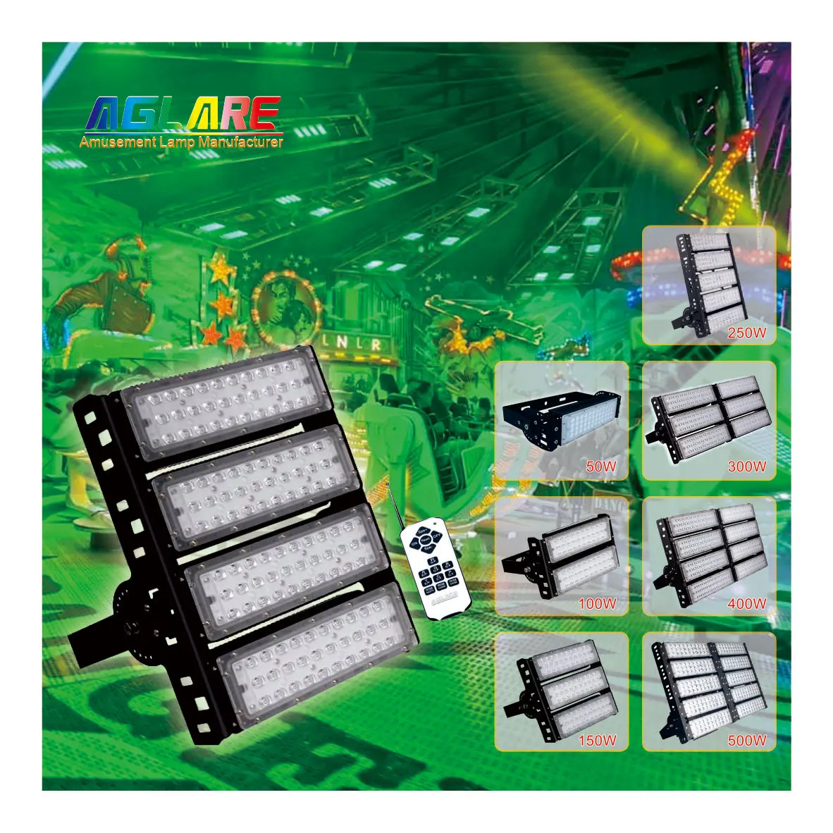 Aglare Energy Saving High Lumen IP65 Waterproof Outdoor Led Floodlight SMD 100W 150W 200W 300W 400W Led Flood Light