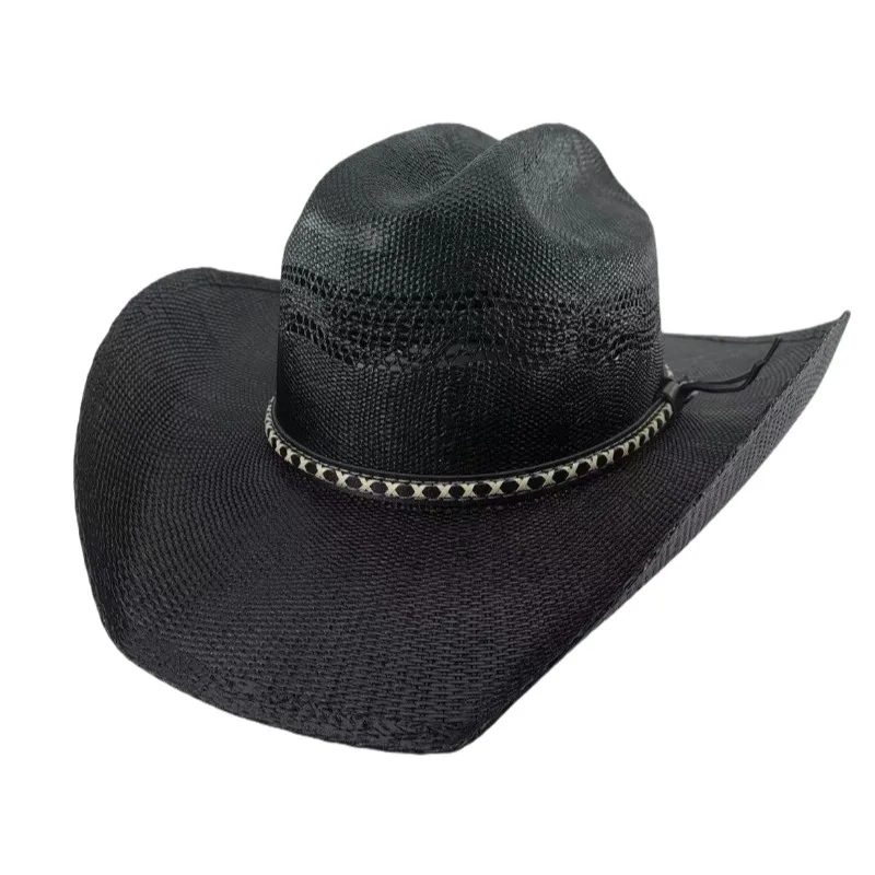 Mexico Wide Brim Bangora adult sombreros high quality summer unisex outdoor oven Cattleman OEM cowboy cowgirl straw hat