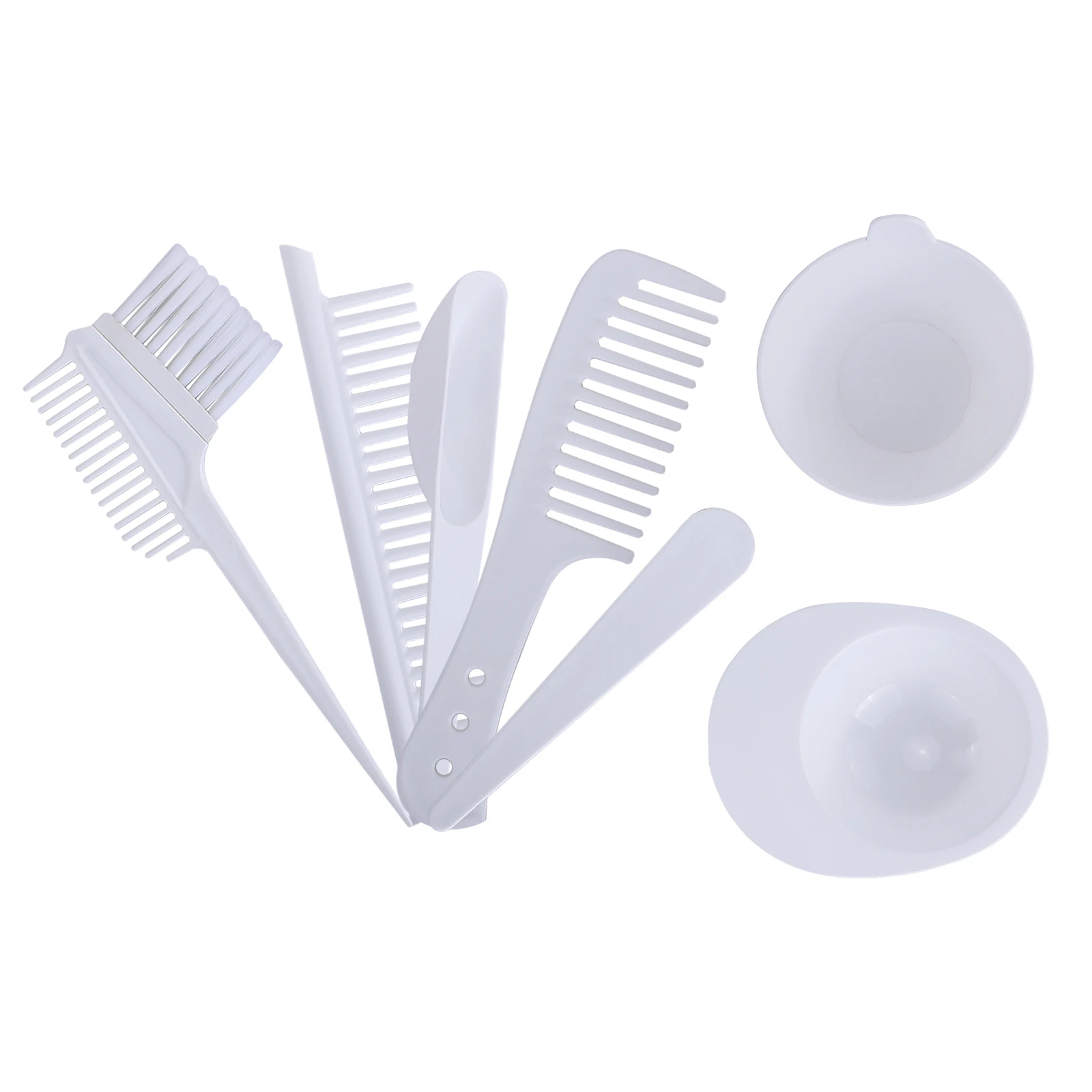 Dyeing bowl  brush professional hair salon 7 pieces Manufacturer Whole Sales Seven-Piece Hair Dyeing Set Barber Hairdressing Set