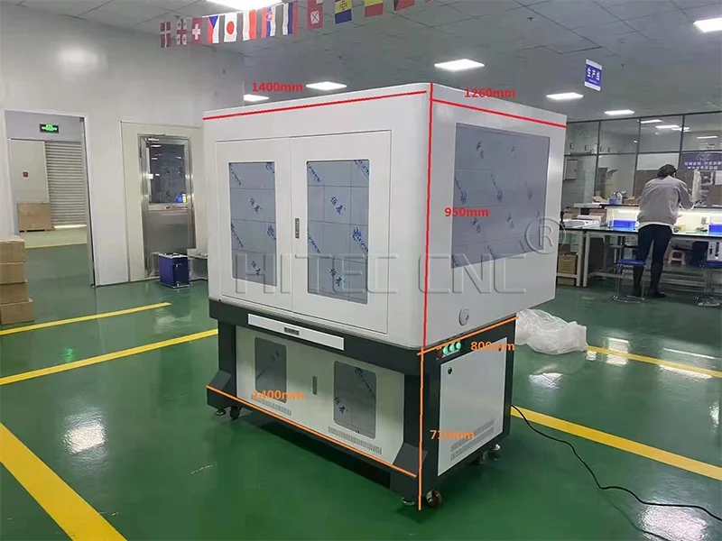 JPT Mopa Gantry Type Xy Moving Fiber Laser Metal Marking Machine for Large Format Metal Plate Etching