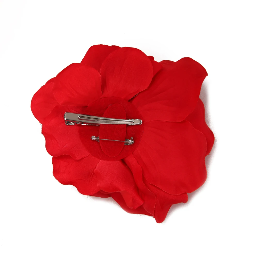  2021 Factory Vintage Hair Clips Flower Pins for woman Kids Boutique Custom big flower hair clip