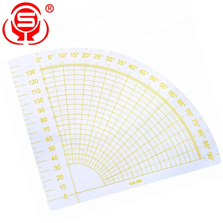 
Durable Soft DIY Fan-shaped Curve Ruler Acrylic Patchwork Ruler for Sewing Drawing 