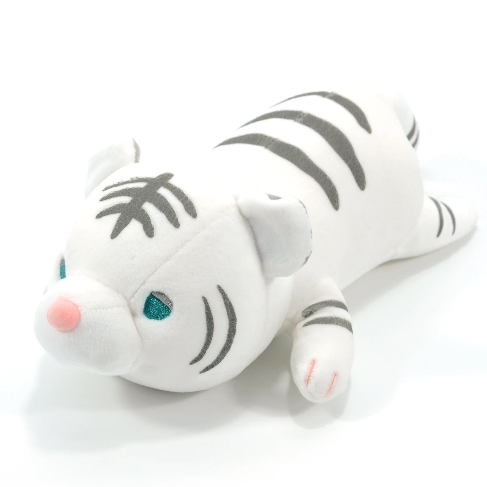 Washable stuffed custom soft plush toys white black tiger stuffed animals & plush toy