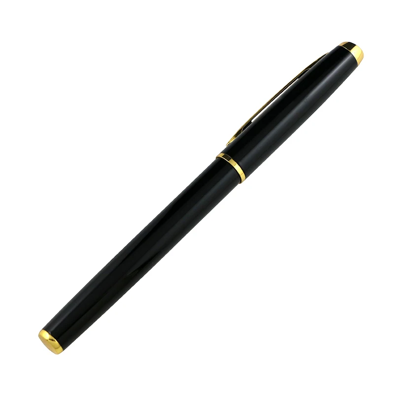 Best Value Prolific Writing striking lines irresistibly modern style Original Slim Small Nib Autograph Fountain Pen Golden