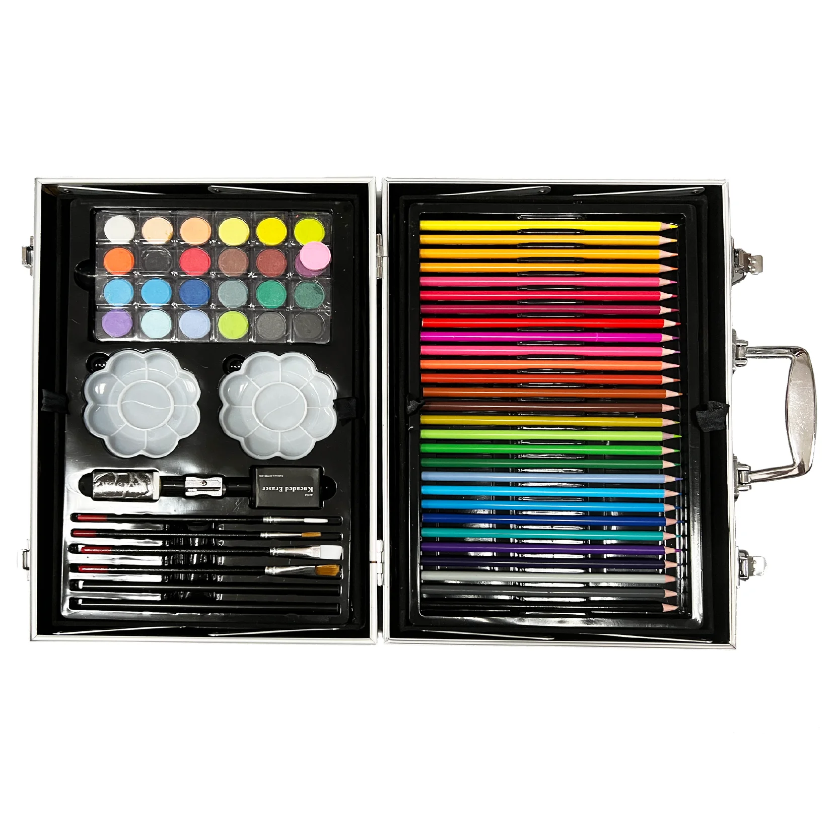 Art Supplier 145PCS Deluxe Aluminium Case Drawer School Painting Tools Kids Art Set