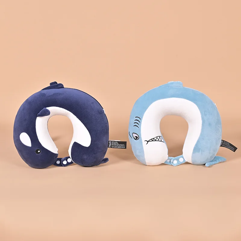 Cervical Memory Cotton Airplane Pillow Cartoon U-shaped Pillow Travel Neck Pillow
