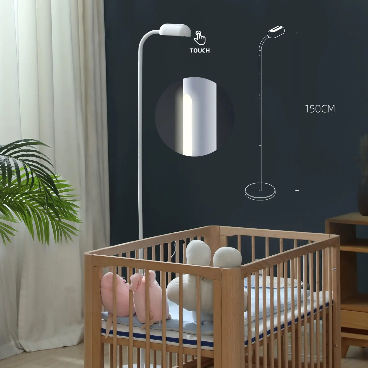 HD LCD Audio Night Vision Temperature Baby Monitor New 2022 Hot 4 3 Inch White Camera Wireless Technology Power Sensor Adapter