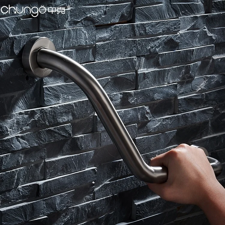 Stainless bathtub for bathroom accessories l shape safe grab bar