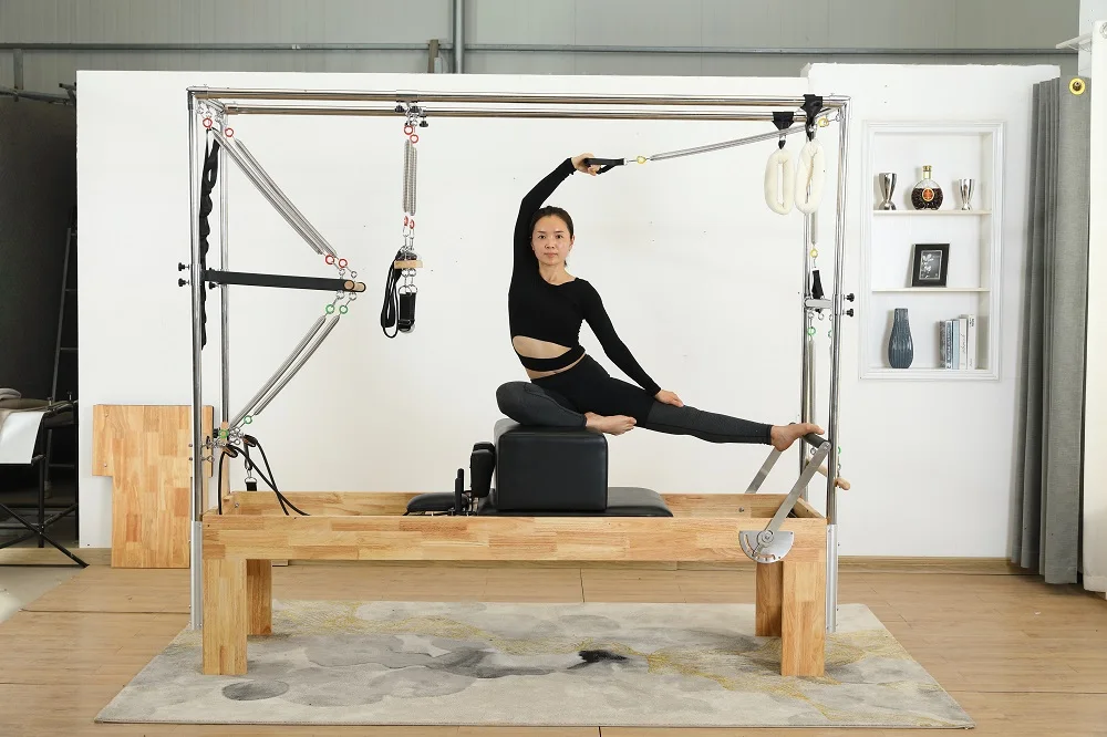 Beech wood Factory direct hot sale  yoga gym fitness Pilates reformers machine Cadillac Bed