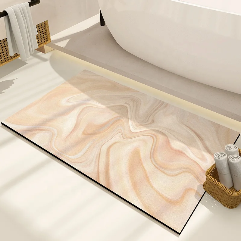 Супервпитывающий плюшевый коврик для ванной, моющиеся коврики для ванной, мягкие Нескользящие коврики для ванной, коврики от производителя