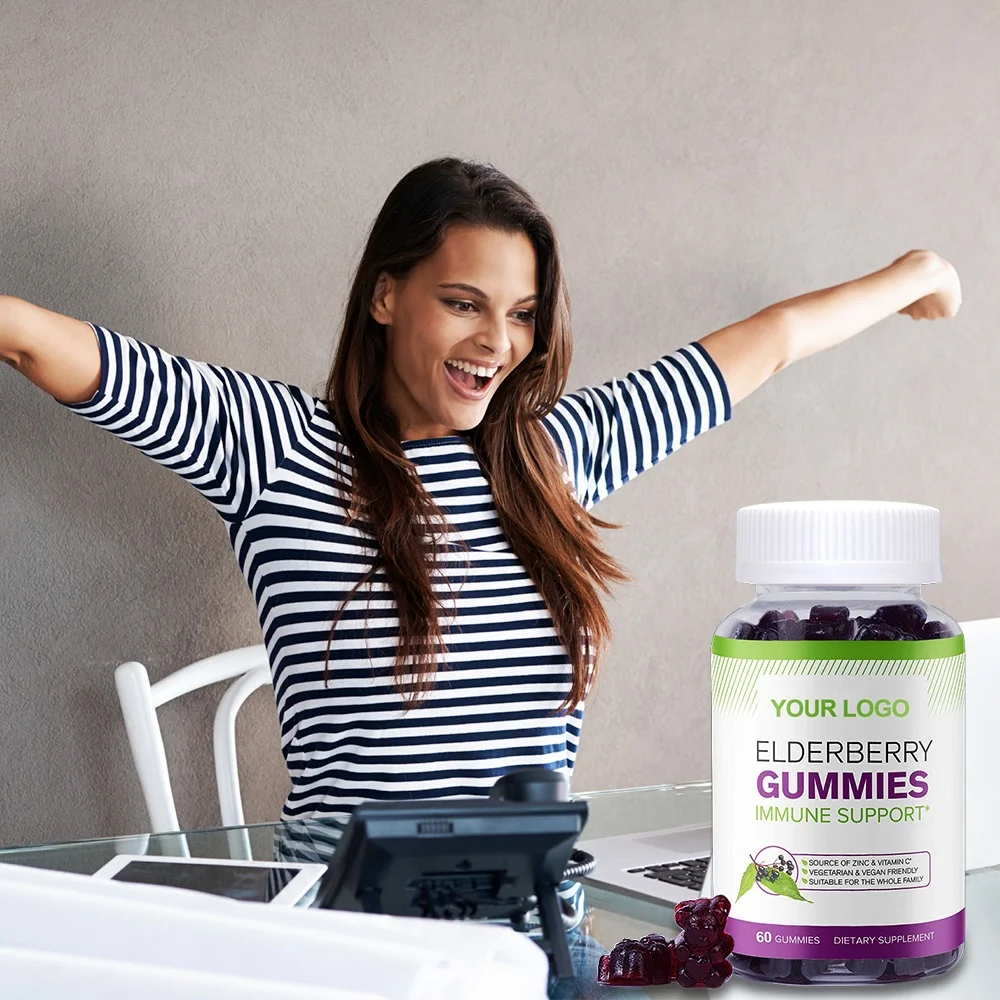 Private label Hot Sale Sambucus Black Elderberry lozenges Original Formula 30 Chewable Tablets for Sale