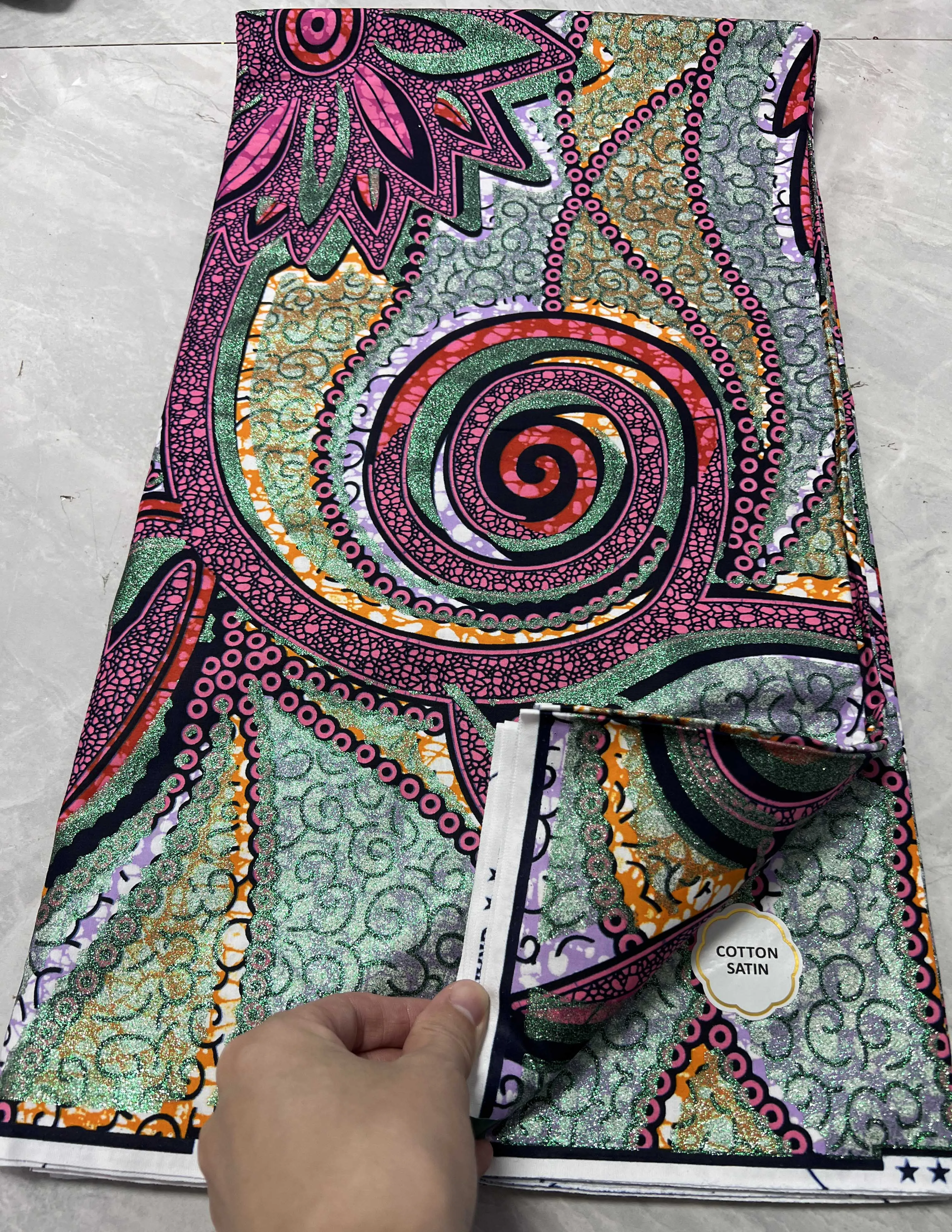 2024 New African Holland Wax Ankara 100%Cotton Real grand de Wax Print Fabric for Garment