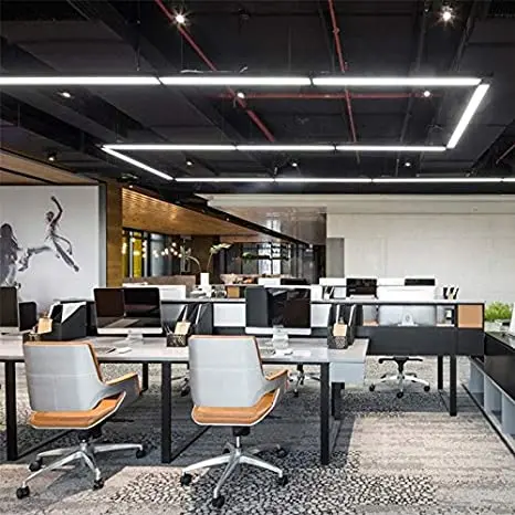 China Factory Fixture Lamp Batten Light High quality square led tube batten light  garage and workshop waterproof batten light